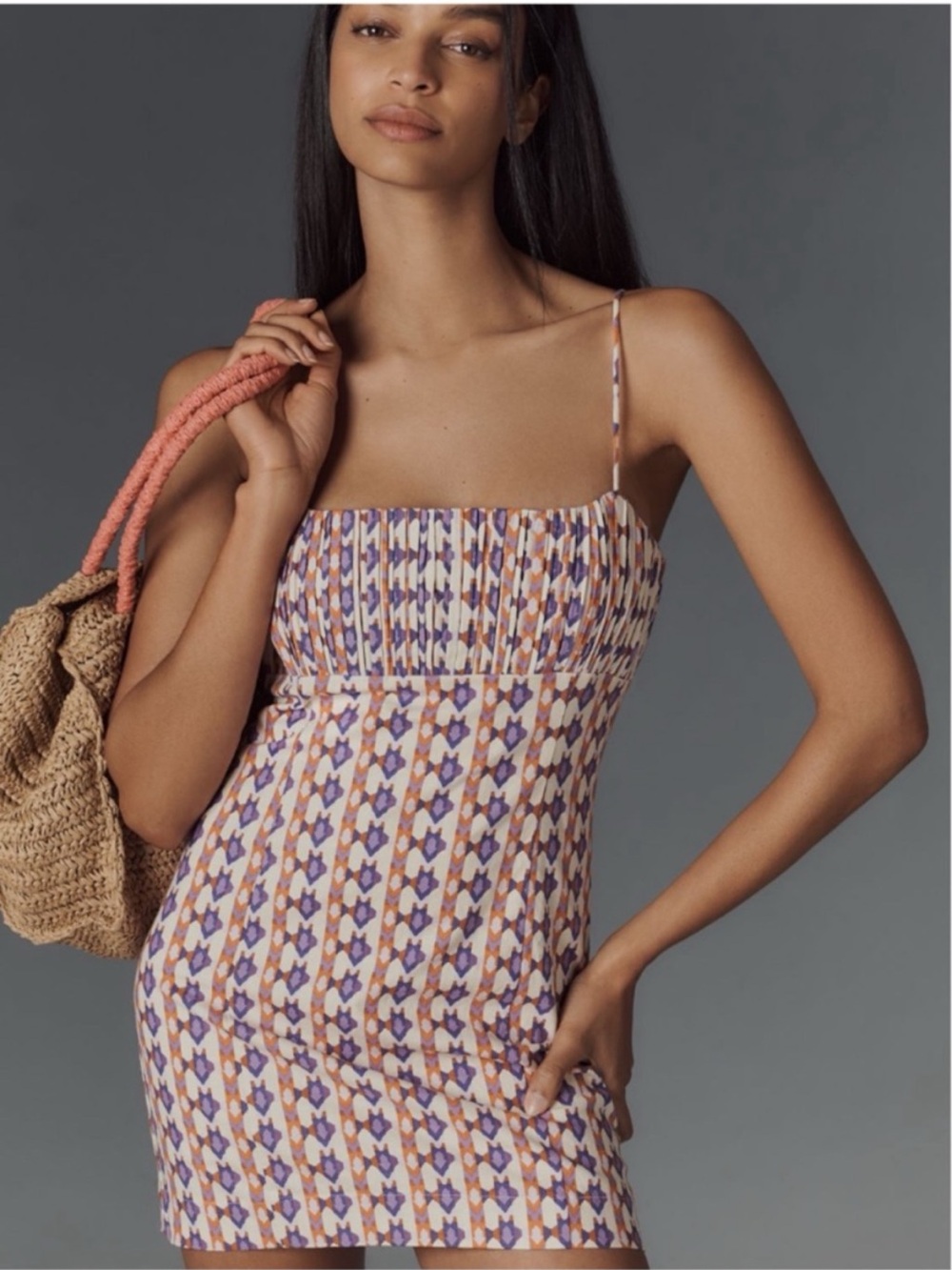 NWT Anthropologie  Maeve The Ophelia Sleeveless Linen blend Slim Mini Dress , 14